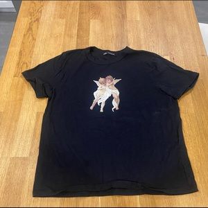 ZARA black t-shirt with baby